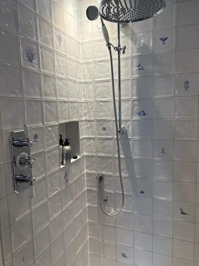 Our tiles with matching plain whites