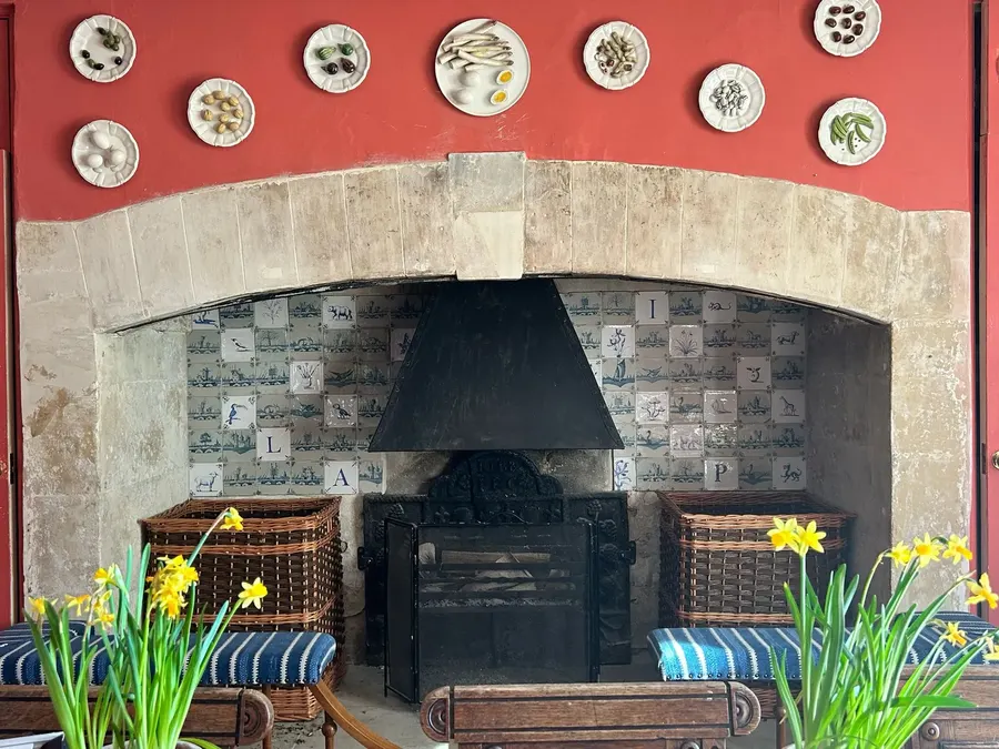 Fireplace surround by Phoebe Dickinson